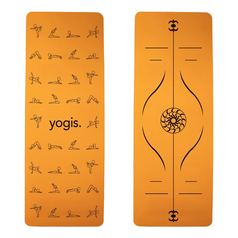 Yoga Mat Posture Line Non-Slip TPE Fitness Mat – Beginner Support &amp; Alignment Guide-10