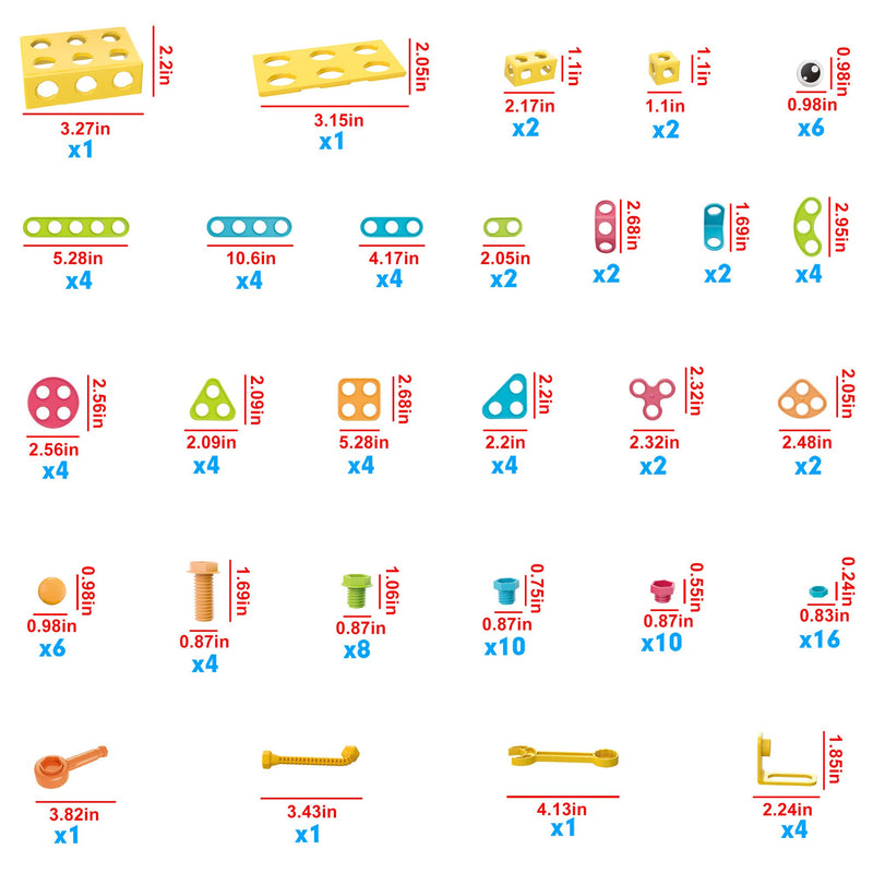 PicassoTiles - PicassoTiles 115pc Engineering Construction Set - Ages 3+-3