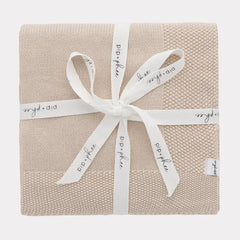 Knit Organic Cotton Blanket | Sand | Pip + Phee-1