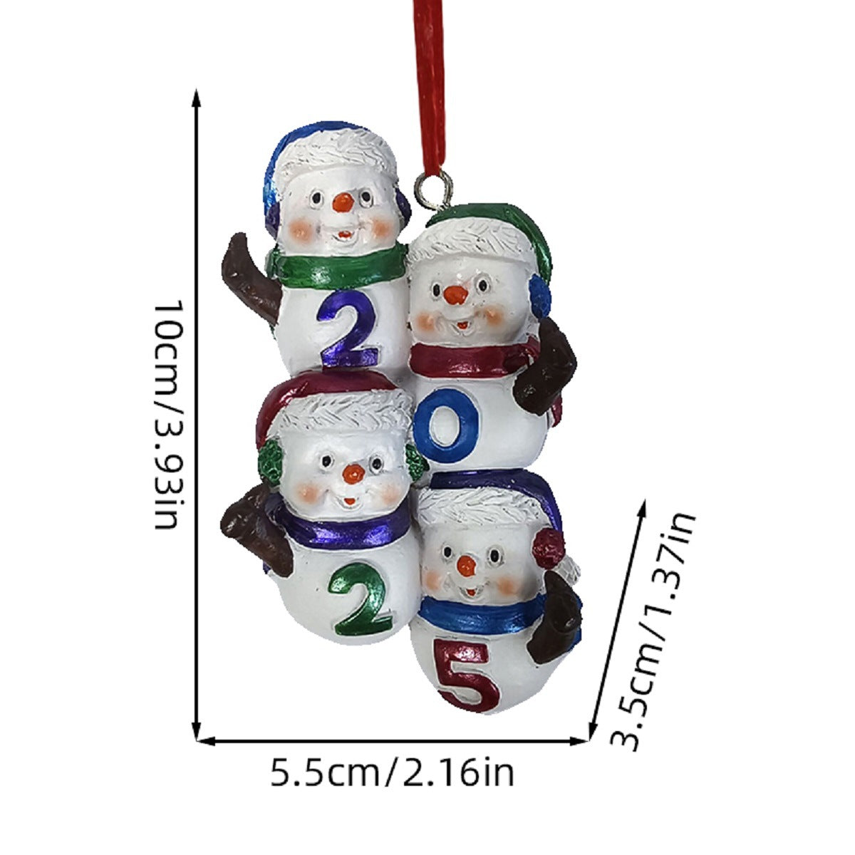 Snowman Resin Ornaments-3