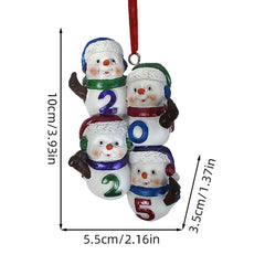 Snowman Resin Ornaments-3