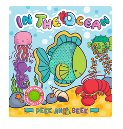 Little Hippo Books - Peek and Seek - In the Ocean - With Lift-the-Flap Felt Pieces - Ages 0–6-1