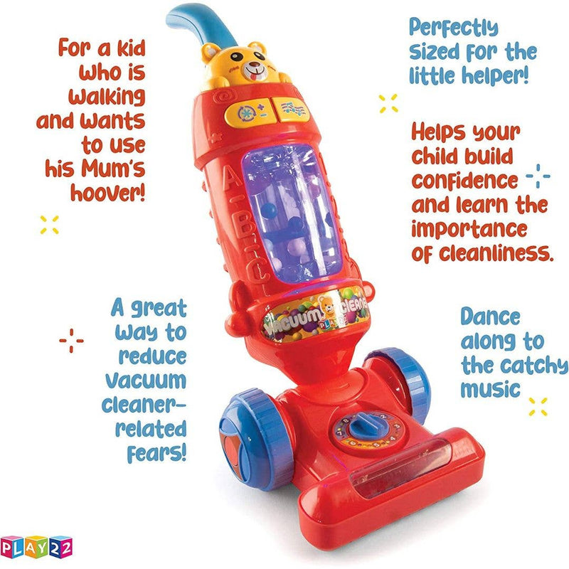 Play22 - Kids Vacuum Cleaner Toy for Toddler with Lights & Sounds - Ages 3+-5