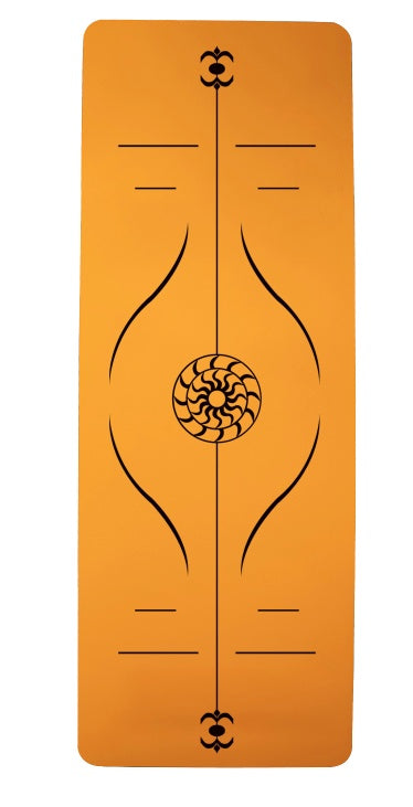 Yoga Mat Posture Line Non-Slip TPE Fitness Mat – Beginner Support &amp; Alignment Guide-13