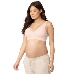 Sublime® Adjustable Crossover Nursing & Lounge Bra | Soft Pink-1