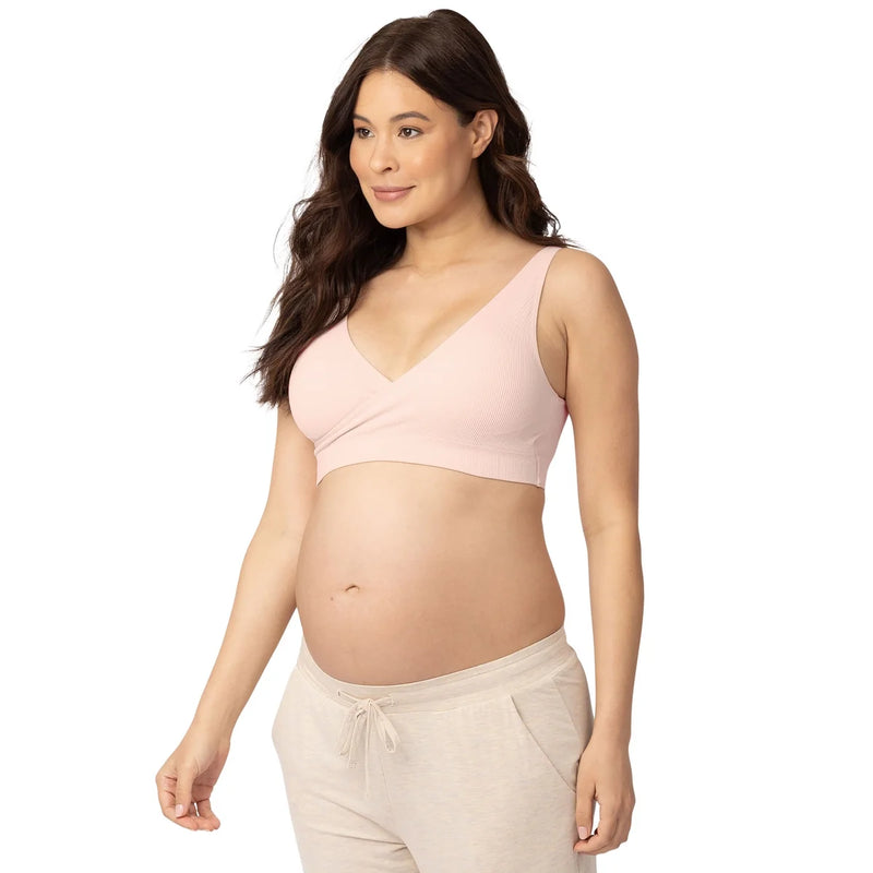 Sublime® Adjustable Crossover Nursing & Lounge Bra | Soft Pink-1