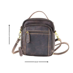 Hunter Leather Bag with Top Handle-8