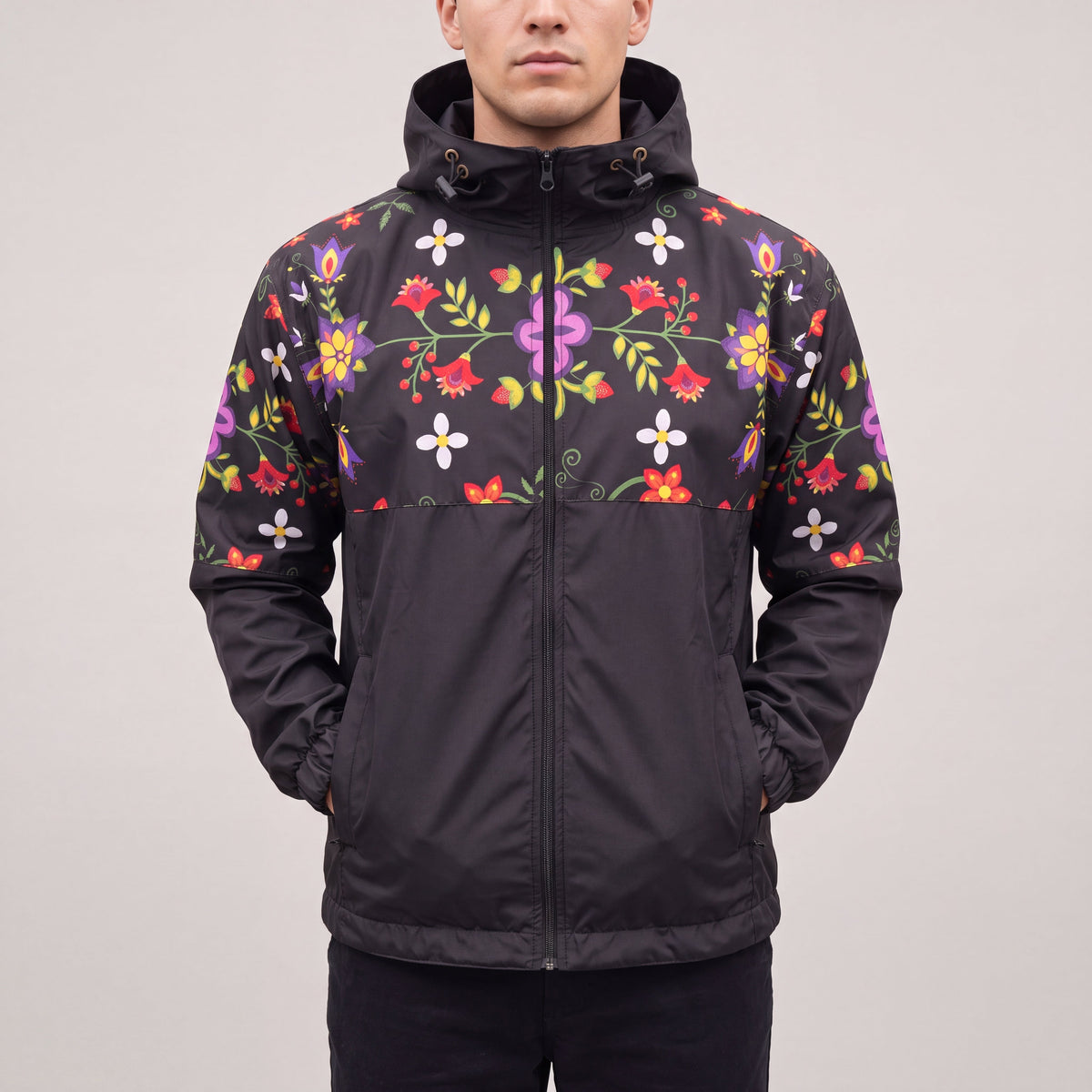 Midnight Bloom Windbreaker-4