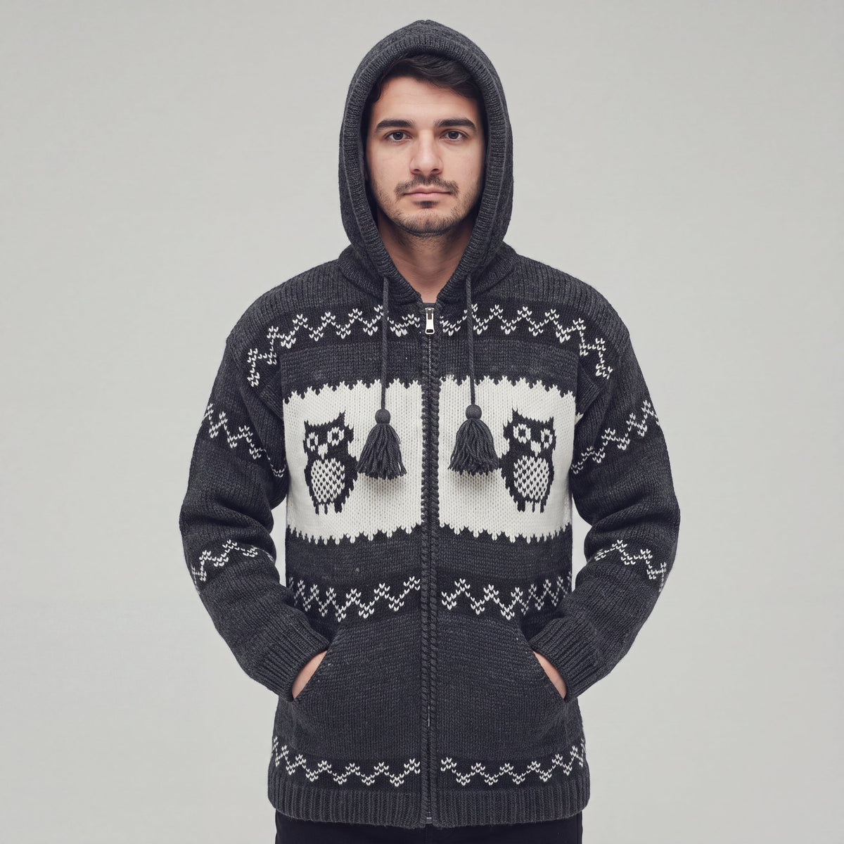 Nocturne Owl Wool Jacket-3