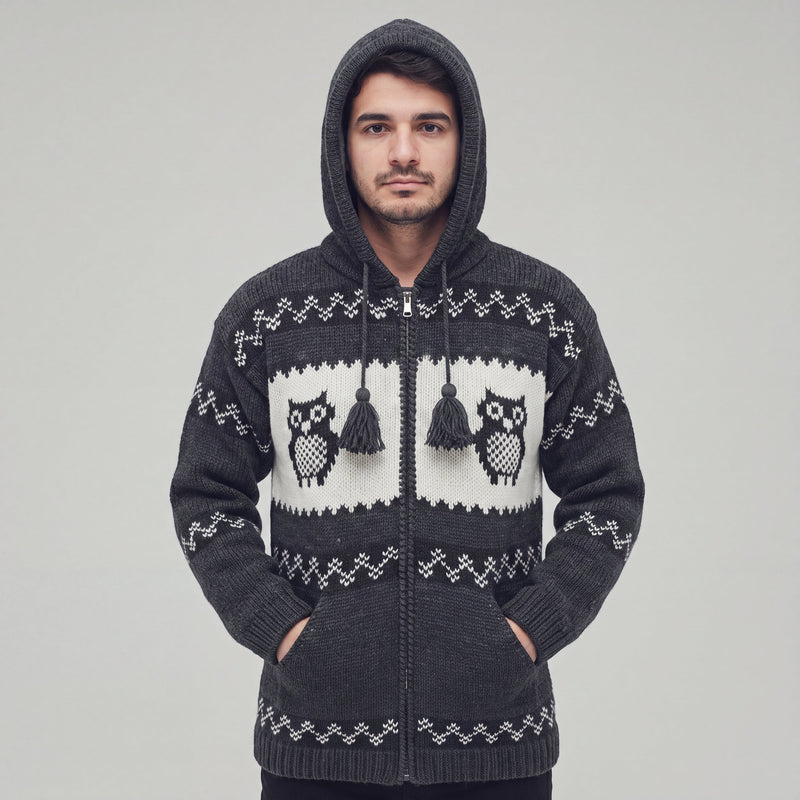 Nocturne Owl Wool Jacket-3