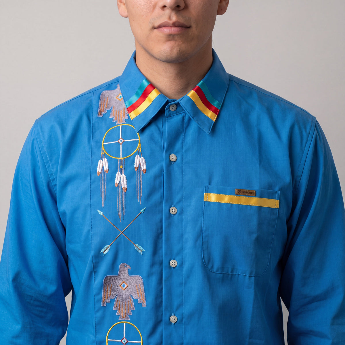 Embroidered Ribbon Shirt (Eagle)-2