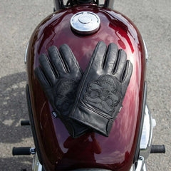 BOL/Open Road Men's Reflective Skull Gloves-10