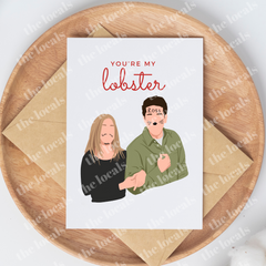 You're My Lobster Ross & Rachel Greeting Card-1