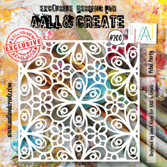 AALL and Create #200 – Pochoir 15x15cm – Petal Party-1