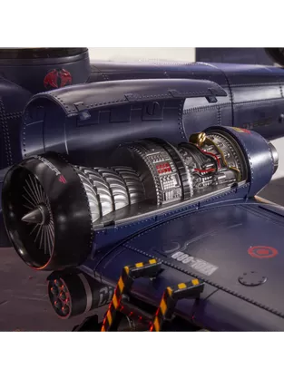 G.I. JOE CLASSIFIED SERIES COBRA RATTLER GROUND ATTACK JET - HASLAB with all the UNLOCKS-7