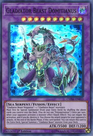 Gladiator Beast Domitianus (CHIM-EN033) - Chaos Impact 1st Edition-1
