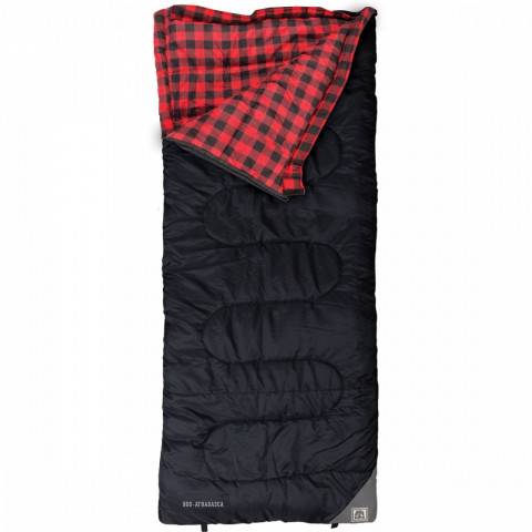 Athabasca Sleeping Bag #800 - Black/Red-1