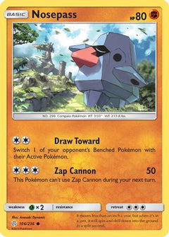 Nosepass 106/236 - SM  Cosmic Eclipse Reverse Holofoil-1