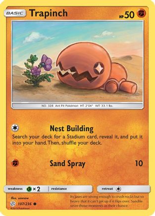 Trapinch - 107/236 107/236 - SM  Cosmic Eclipse-1