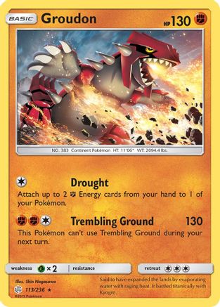 Groudon 113/236 - SM  Cosmic Eclipse-1