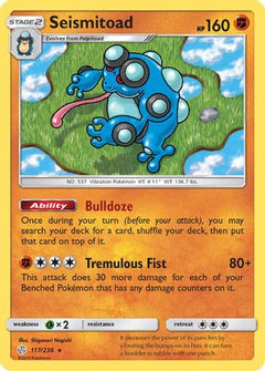 Seismitoad 117/236 - SM  Cosmic Eclipse Reverse Holofoil-1