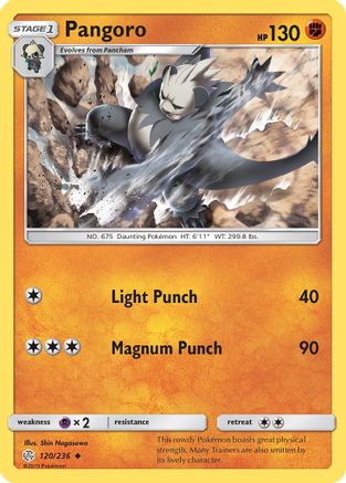 Pangoro/236 - SM  Cosmic Eclipse Reverse Holofoil