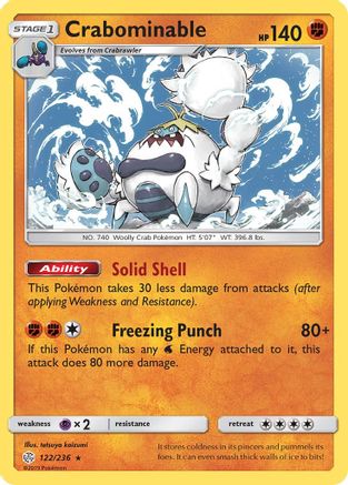 Crabominable/236 - SM  Cosmic Eclipse Reverse Holofoil-1