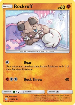 Rockruff 123/236 - SM  Cosmic Eclipse-1