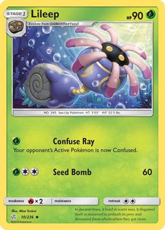 Lileep 10/236 - SM  Cosmic Eclipse Reverse Holofoil-1