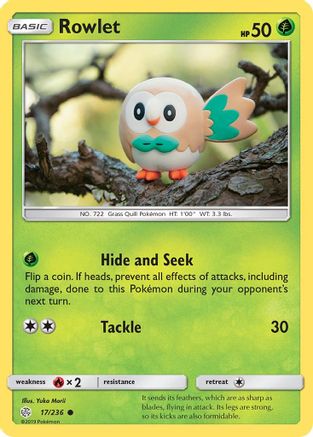 Rowlet - 17/236 17/236 - SM  Cosmic Eclipse-1