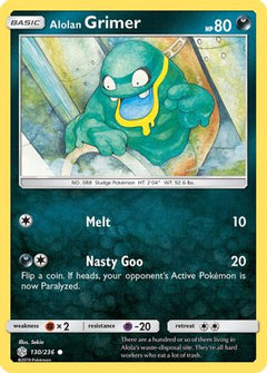 Alolan Grimer 130/236 - SM  Cosmic Eclipse Reverse Holofoil-1