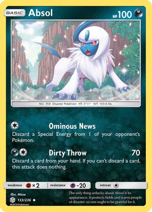 Absol 133/236 - SM  Cosmic Eclipse-1