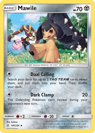 Mawile 140/236 - SM  Cosmic Eclipse Reverse Holofoil-1