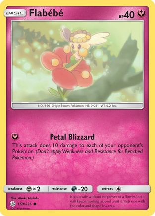 Flabebe - 150/236 150/236 - SM  Cosmic Eclipse Reverse Holofoil-1