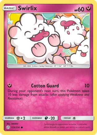 Swirlix 153/236 - SM  Cosmic Eclipse Reverse Holofoil-1