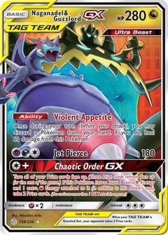 Naganadel & Guzzlord GX 158/236 - SM  Cosmic Eclipse Holofoil-1