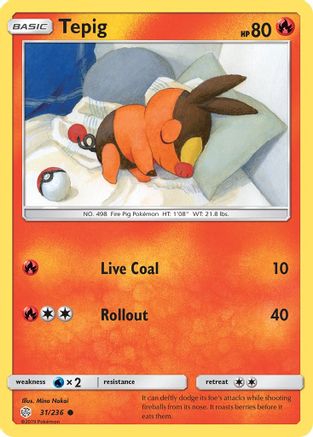Tepig 31/236 - SM  Cosmic Eclipse-1