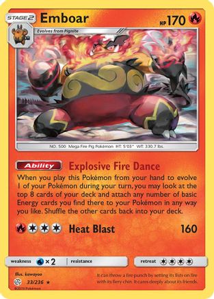 Emboar 33/236 - SM  Cosmic Eclipse-1
