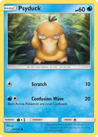 Psyduck 40/236 - SM  Cosmic Eclipse Reverse Holofoil-1
