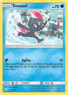 Sneasel 43/236 - SM  Cosmic Eclipse Reverse Holofoil-1