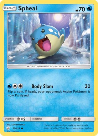 Spheal - 50/236 50/236 - SM  Cosmic Eclipse-1