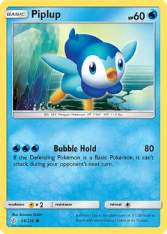 Piplup 54/236 - SM  Cosmic Eclipse Reverse Holofoil-1