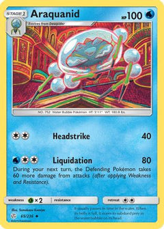Araquanid 65/236 - SM  Cosmic Eclipse Reverse Holofoil-1