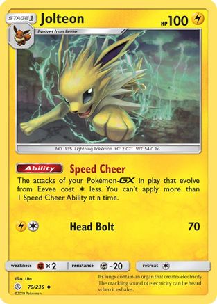 Jolteon 70/236 - SM  Cosmic Eclipse-1