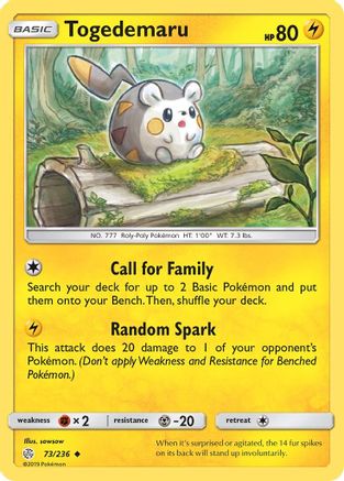 Togedemaru - 73/236 73/236 - SM  Cosmic Eclipse-1