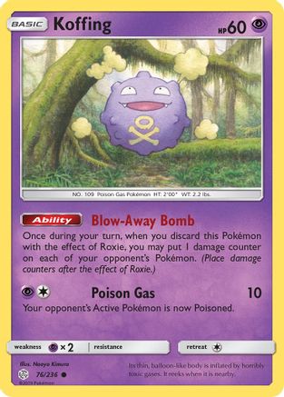 Koffing 76/236 - SM  Cosmic Eclipse-1