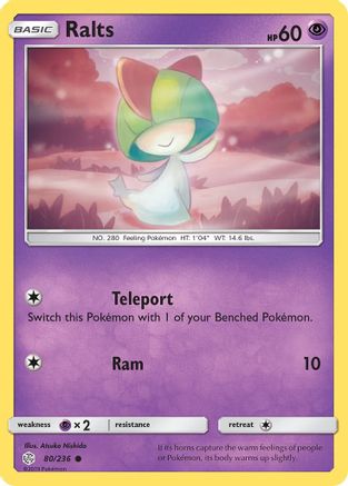 Ralts 80/236 - SM  Cosmic Eclipse-1