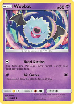 Woobat 87/236 - SM  Cosmic Eclipse Reverse Holofoil-1