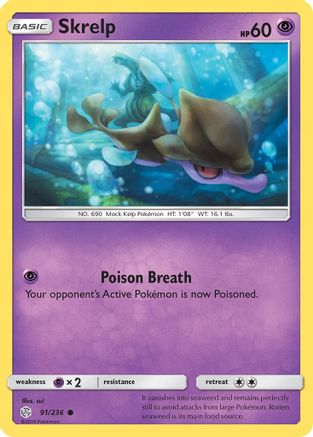 Skrelp 91/236 - SM  Cosmic Eclipse Reverse Holofoil-1