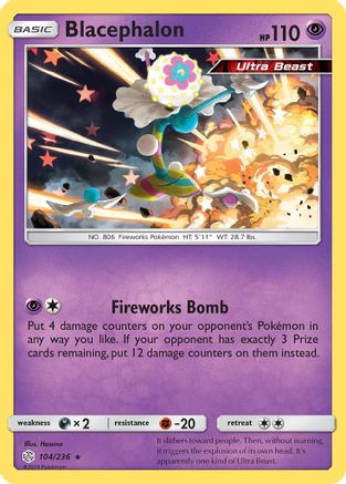 Blacephalon 104/236 - SM  Cosmic Eclipse Reverse Holofoil-1